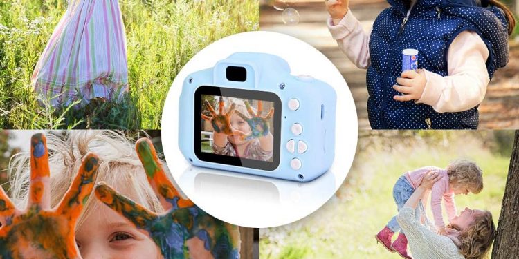 Macchina Fotografica per ragazzi e ragazze videocamere digitali per bambini con 32 GB scheda fotocamera giocattolo HD 1080P per bambini LANXUN Regali di Natale di compleanno per 3 4 5 6 7 8 anni