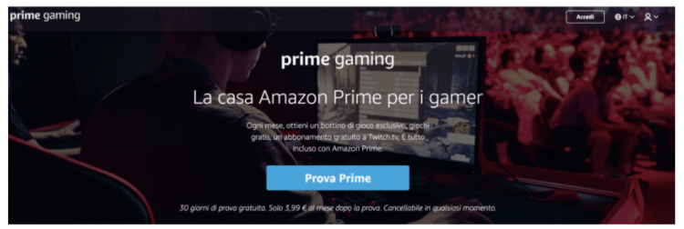 amazon prime gaming costo